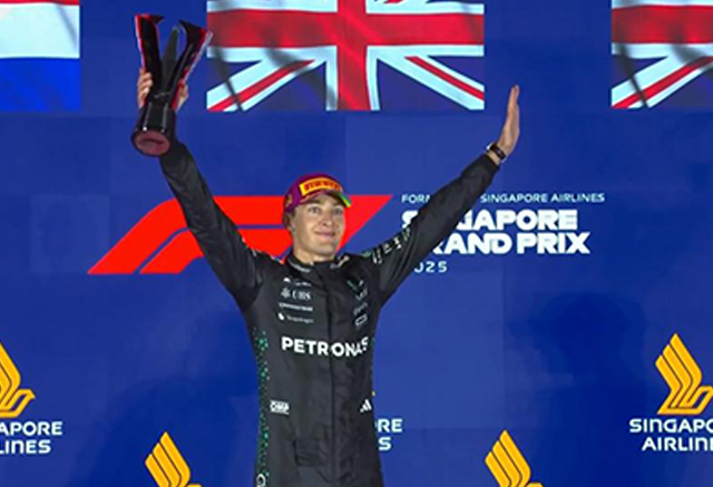 George Russell Wins Singapore GP in Style