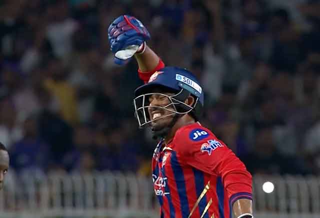 Mukul Choudhary six hitting shines as he smashes 54 off 27 balls, guiding LSG to a stunning win with power and Dhoni-inspired finishing.