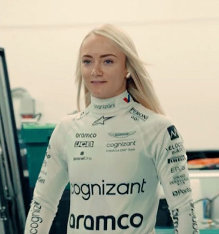 Jessica Hawkins Shines with Aston Martin” Formula 1 Debut