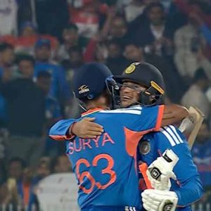 Abhishek Sharma 14-Ball Fifty Seals Series Win